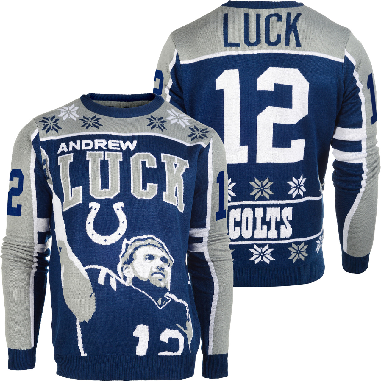 [ COOL ] Andrew Luck #12 Indianapolis Colts NFL Player Ugly Sweater – Saleoff 061221