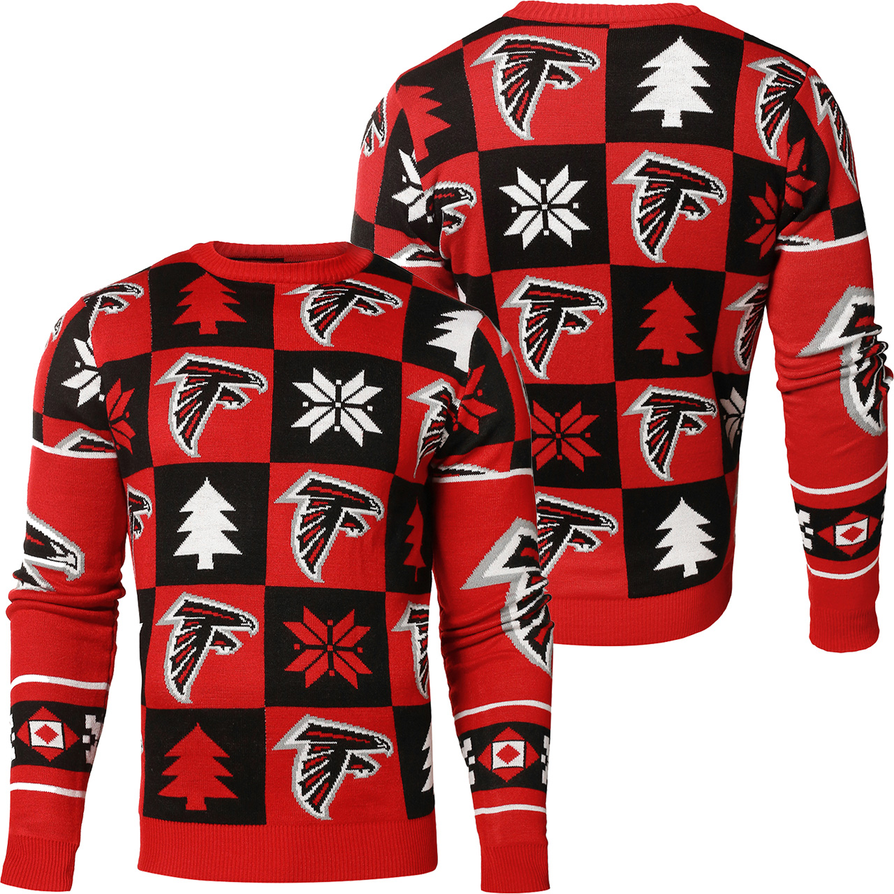 [ COOL ] Atlanta Falcons Patches NFL Ugly Sweater – Saleoff 061221