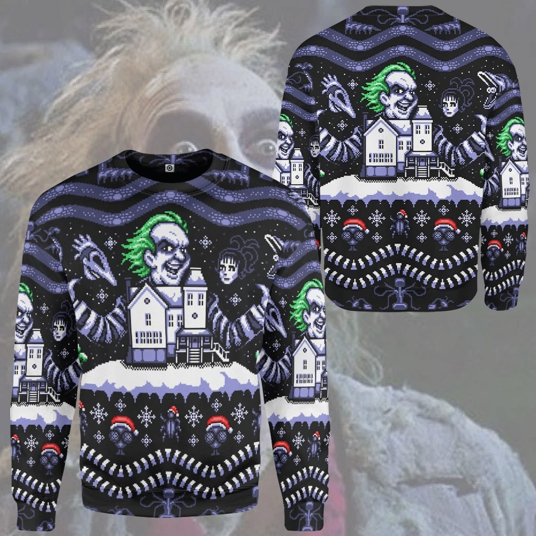 [ COOL ] Beetlejuice ugly sweater – Saleoff 091221