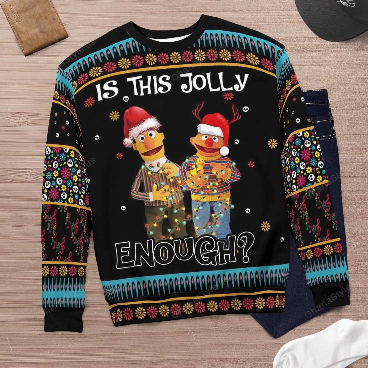 Bert and Ernie Is this jolly enough christmas sweater