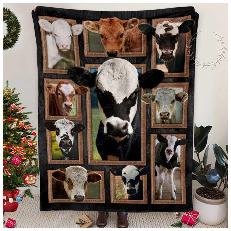 Best Gift For Farmers Cute Cows Blanket