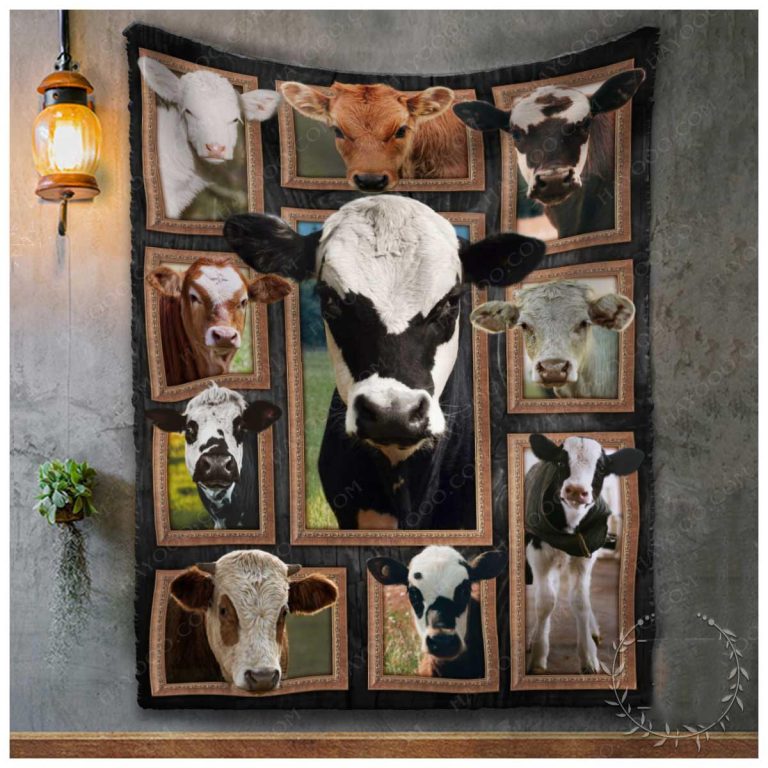 Best Gift For Farmers Cute Cows Blanket
