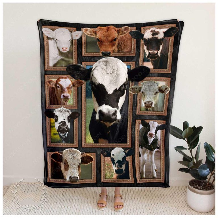 Best Gift For Farmers Cute Cows Blanket
