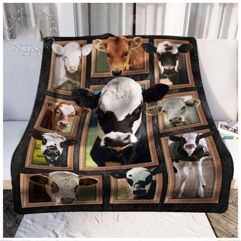 Best Gift For Farmers Cute Cows Blanket