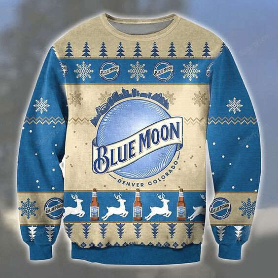 Blue Moon Denver Colorado christmas sweater