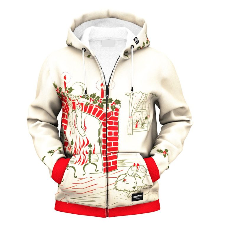 By The Fireplace zip hoodie