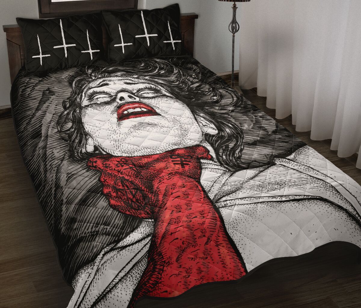 Choke me satan quilt bed set – Saleoff 131221