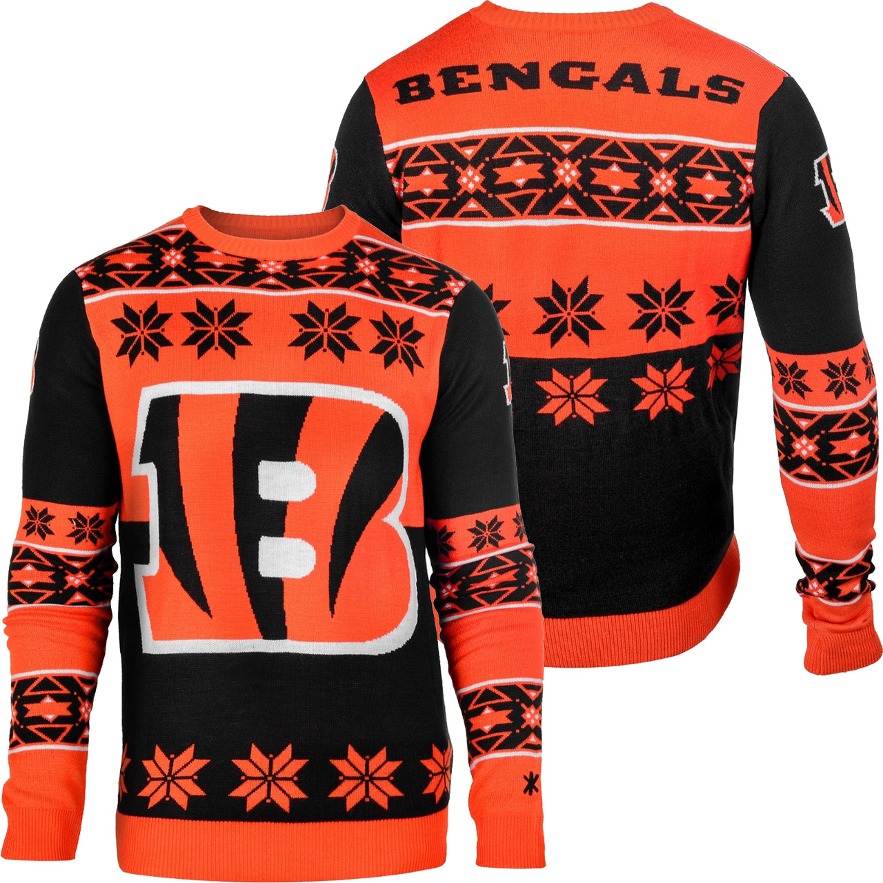 [ COOL ] Cincinnati Bengals Big Logo NFL Ugly Sweater – Saleoff 061221