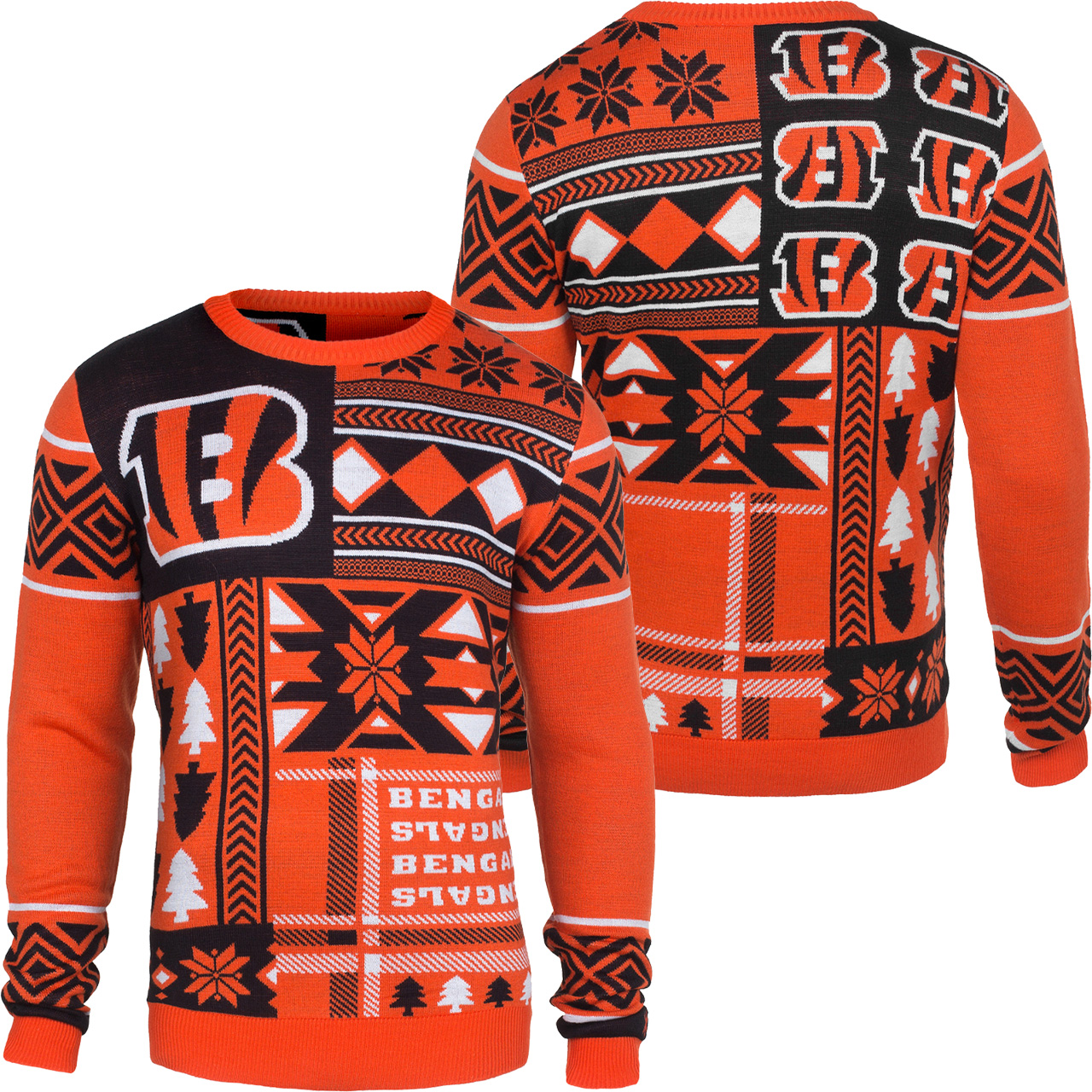 [ COOL ] Cincinnati Bengals Patches NFL Ugly Sweater – Saleoff 061221