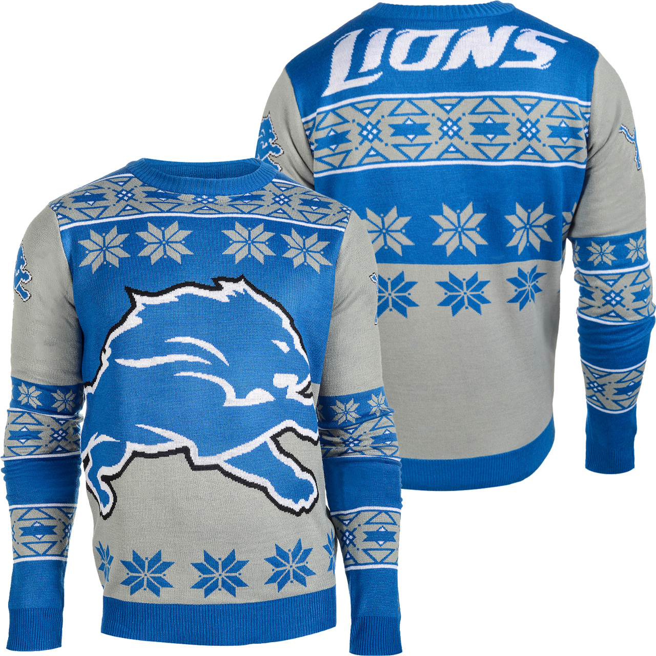 [ COOL ] Detroit Lions Big Logo NFL Ugly Sweater – Saleoff 061221