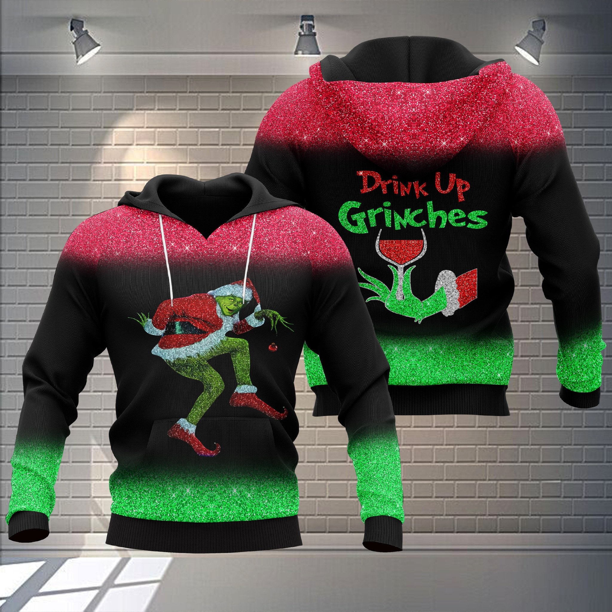 [ Amazing ] Drink up Grinches all over printed hoodie – Saleoff 011221