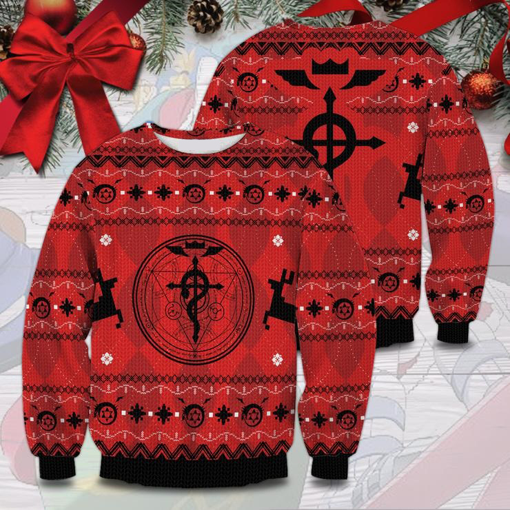 [100K SOLD] Fullmetal alchemist christmas sweater – Saleoff 261120