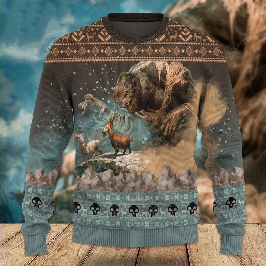[ COOL ] Game MTG Clackbridge Troll christmas sweater – Saleoff 161221