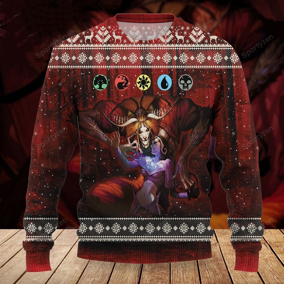 [ COOL ] Game MTG Demonic Tutor christmas sweater – Saleoff 151221