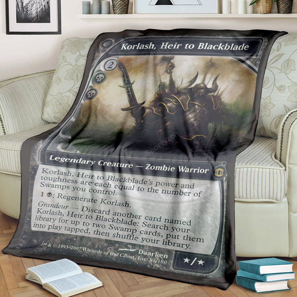 Game MTG Korlash Heir to Blackblade blanket – Saleoff 221221