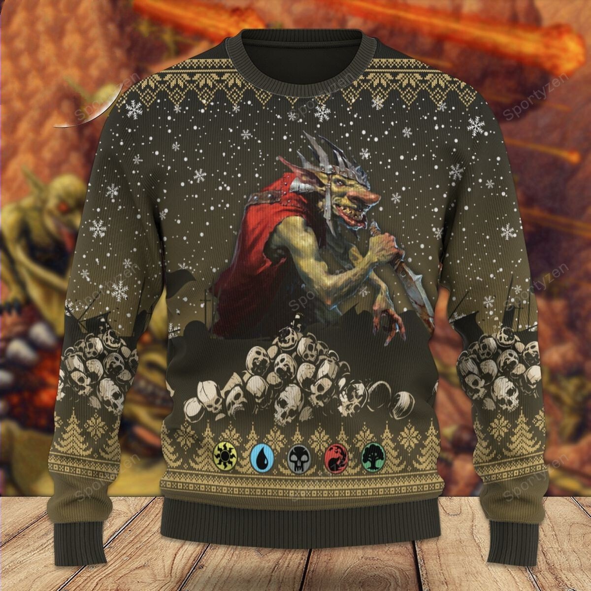 [ COOL ] Game MTG Krenko Mob Boss christmas sweater – Saleoff 151221