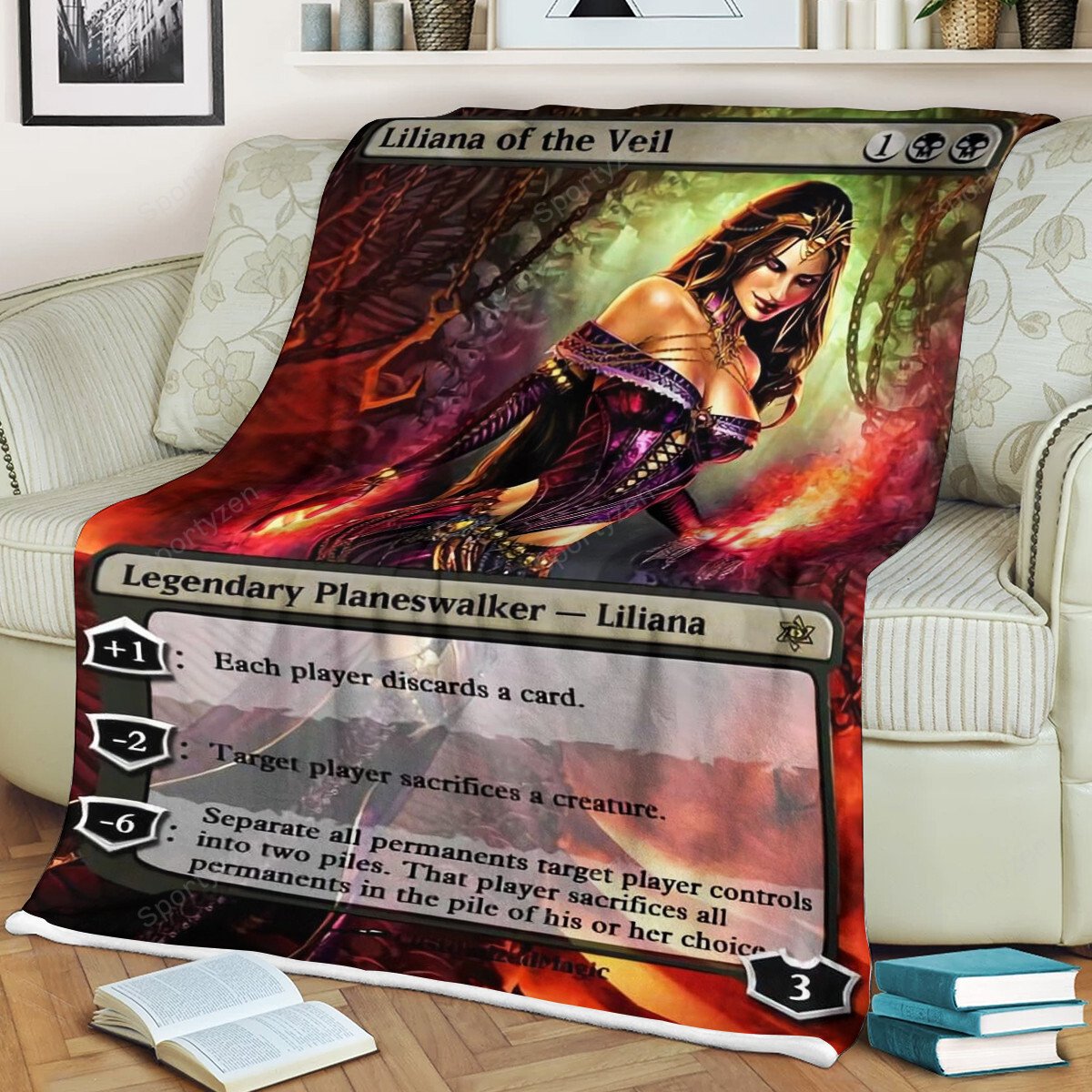 Game MTG Liliana of the Veil blanket