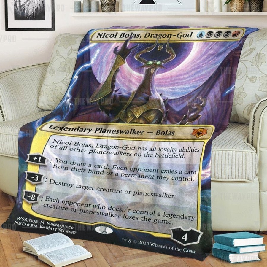 Game MTG Nicol Bolas Dragon-God blanket – Saleoff 221221