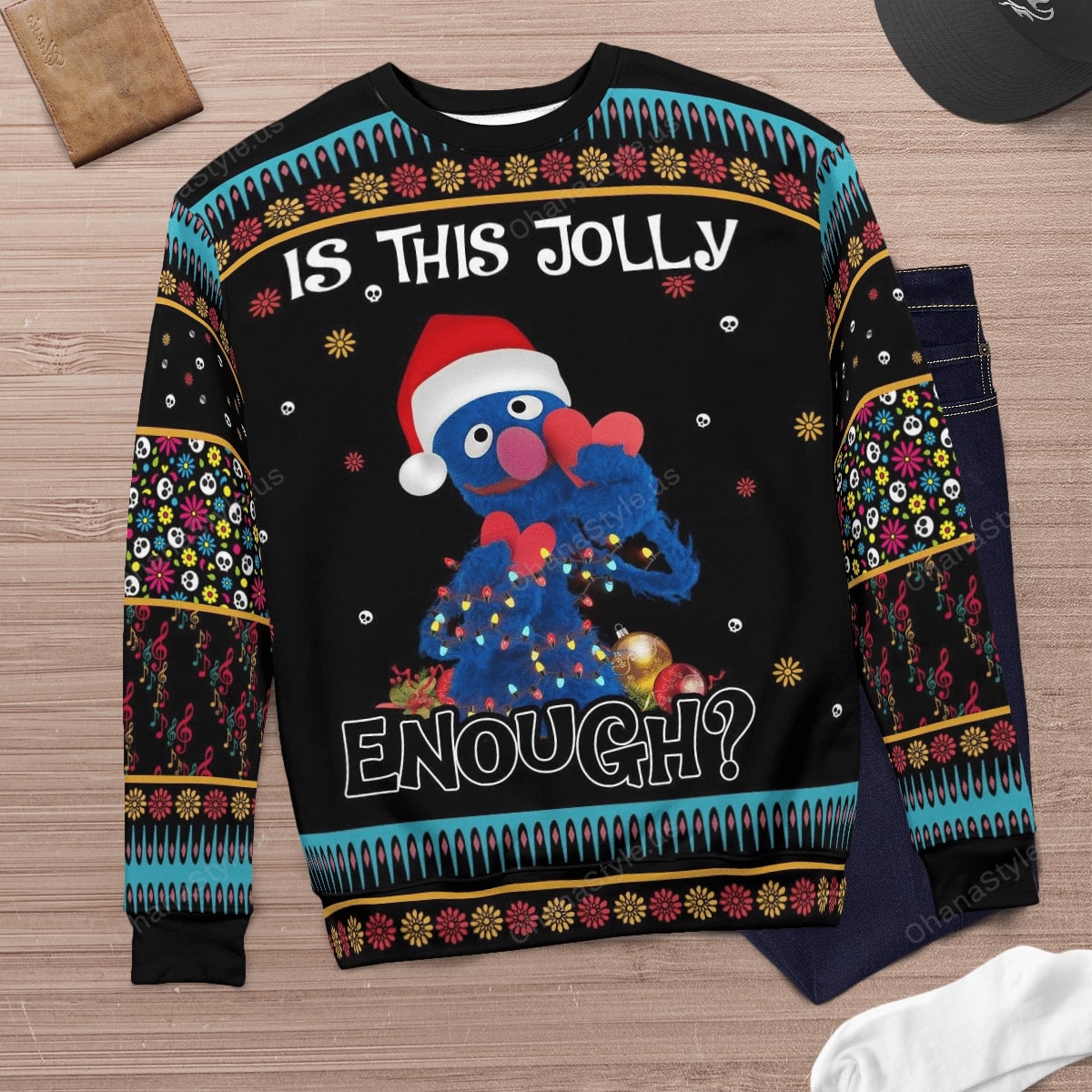 [ Amazing ] Grover muppet Is this jolly enough christmas sweater – Saleoff 031221