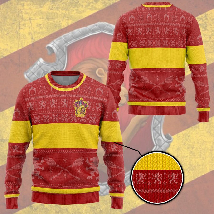 [100K SOLD] Harry Potter Gryffindor ugly christmas edition custom ugly sweater – Saleoff 071221