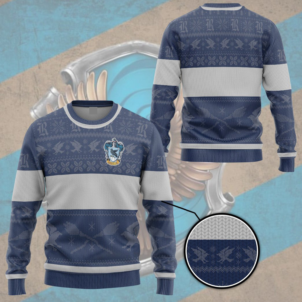 [100K SOLD] Harry Potter Ravenclaw ugly christmas edition custom ugly sweater – Saleoff 071221