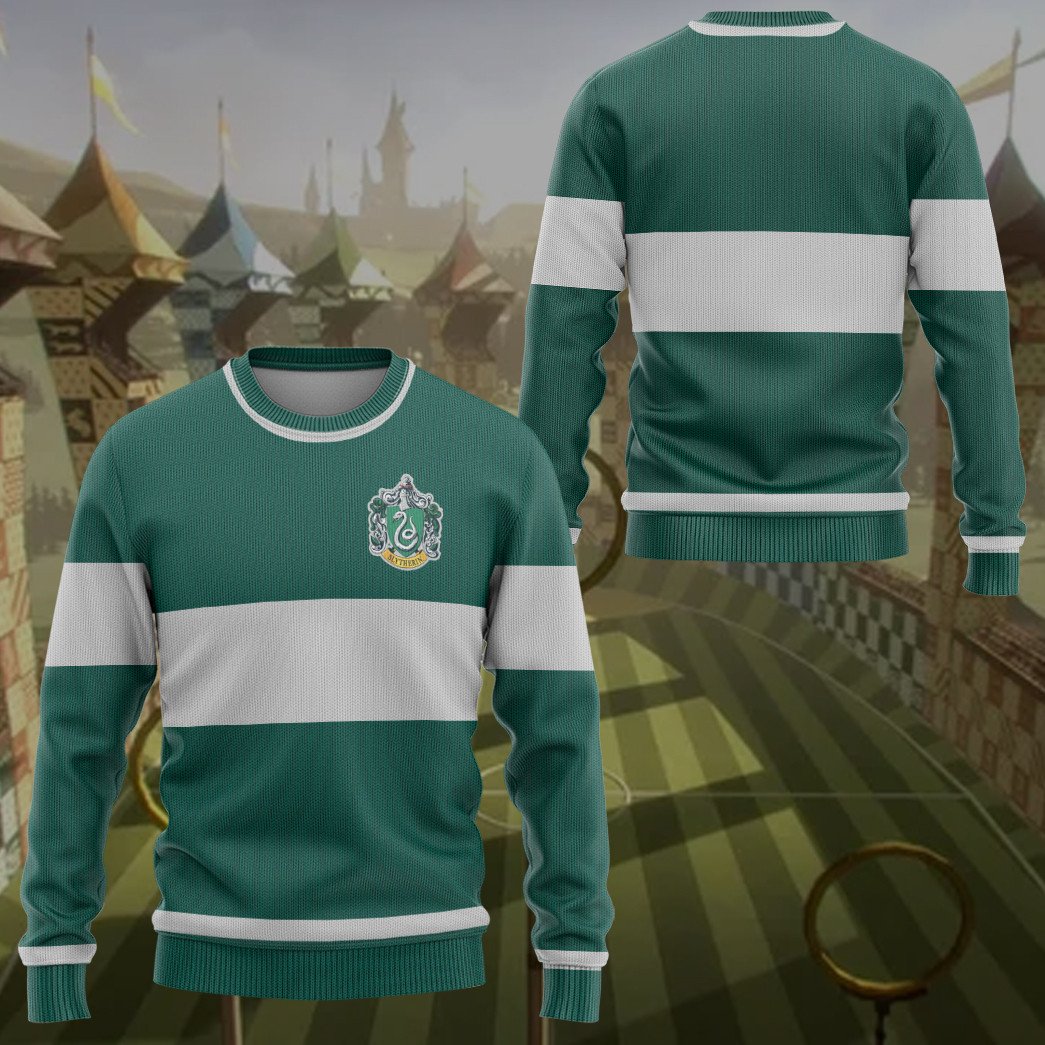 Harry Potter Slytherin Quidditch custom ugly sweater