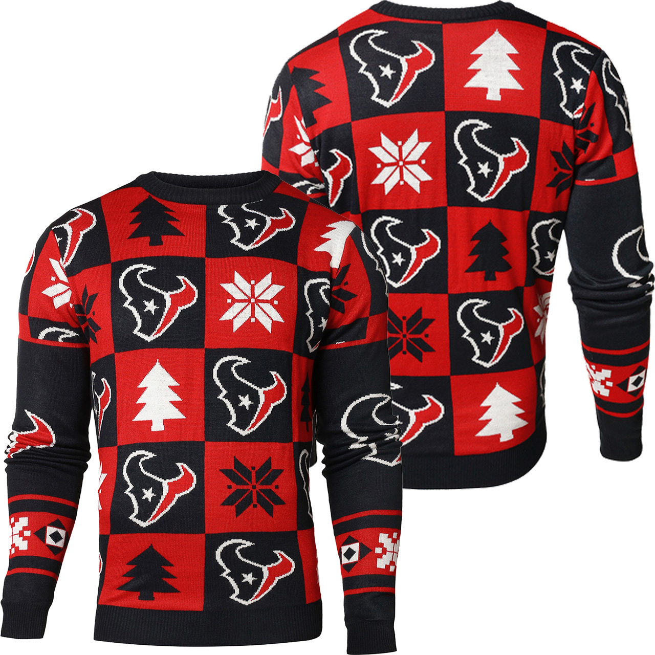 Houston Texans Patches NFL Ugly Sweater
