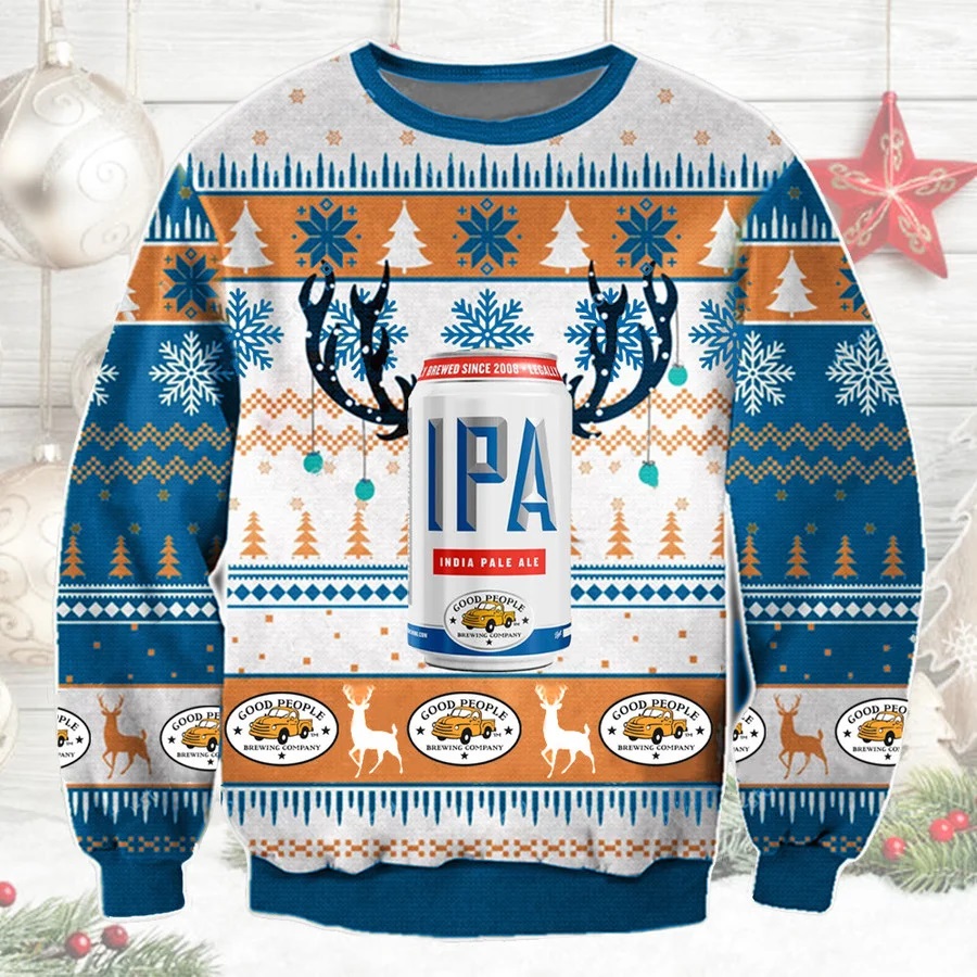 IPA India Pale Ale good people christmas sweater