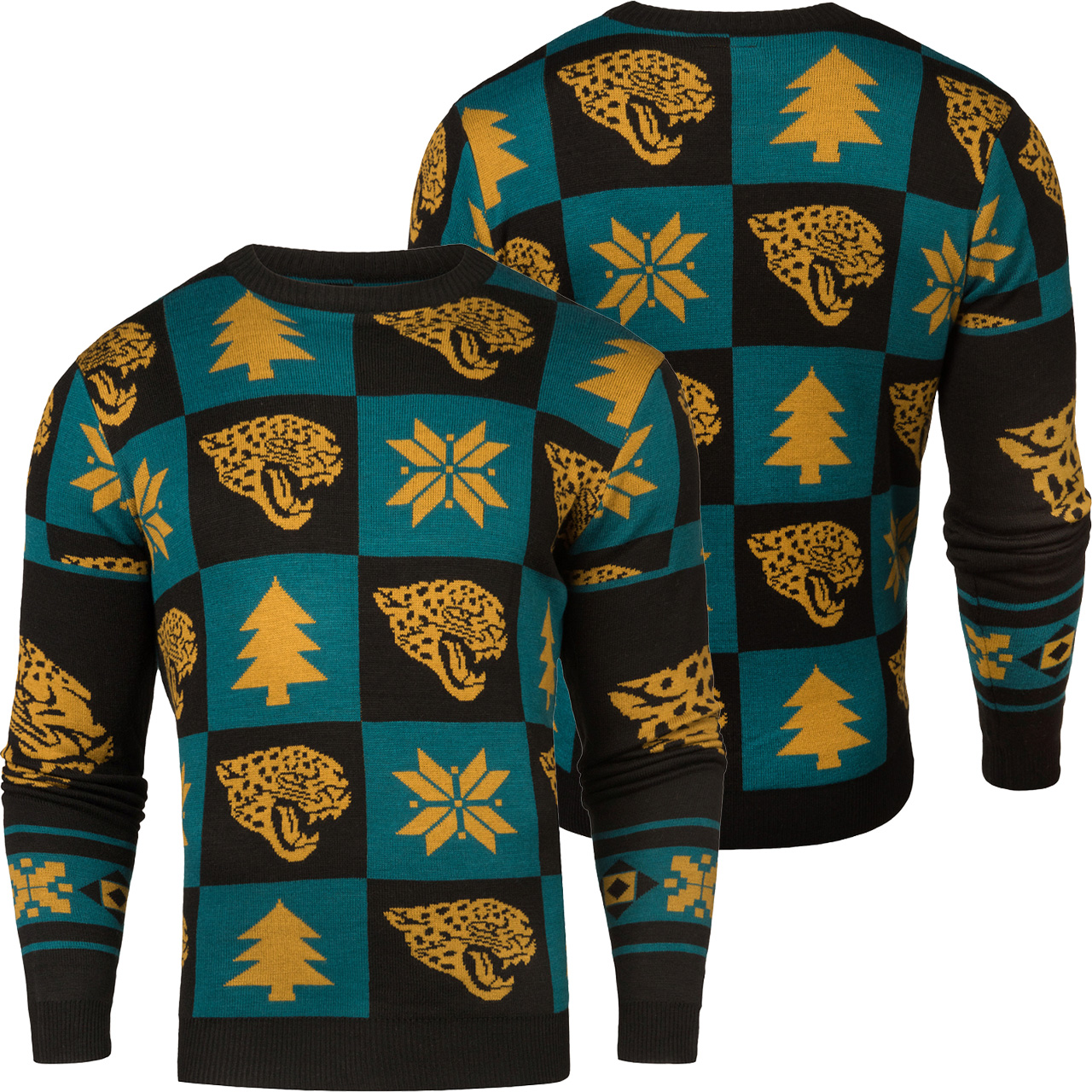 [ AWESOME ] Jacksonville Jaguars Patches NFL Ugly Sweater – Saleoff 081221