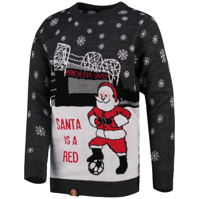 Manchester United Cavani Santa is a Red ugly christmas sweater