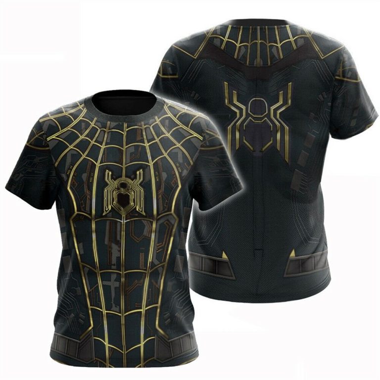 Marvel Spider man black 3d t-shirt