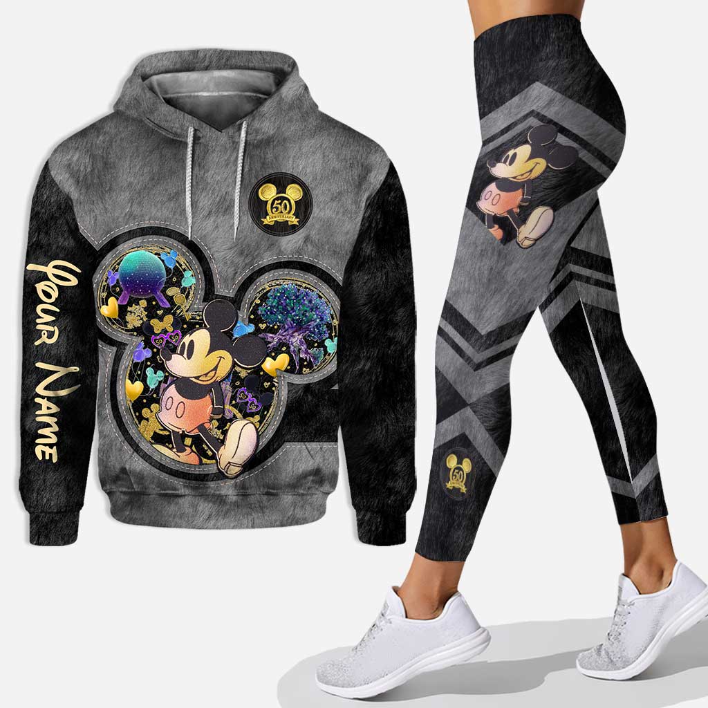 Mickey mouse 50 years of magic personalized hoodie and leggings