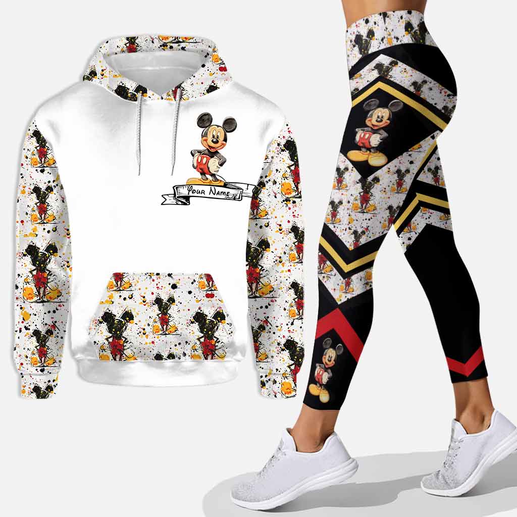 Mickey mouse personalized hoodie and leggings
