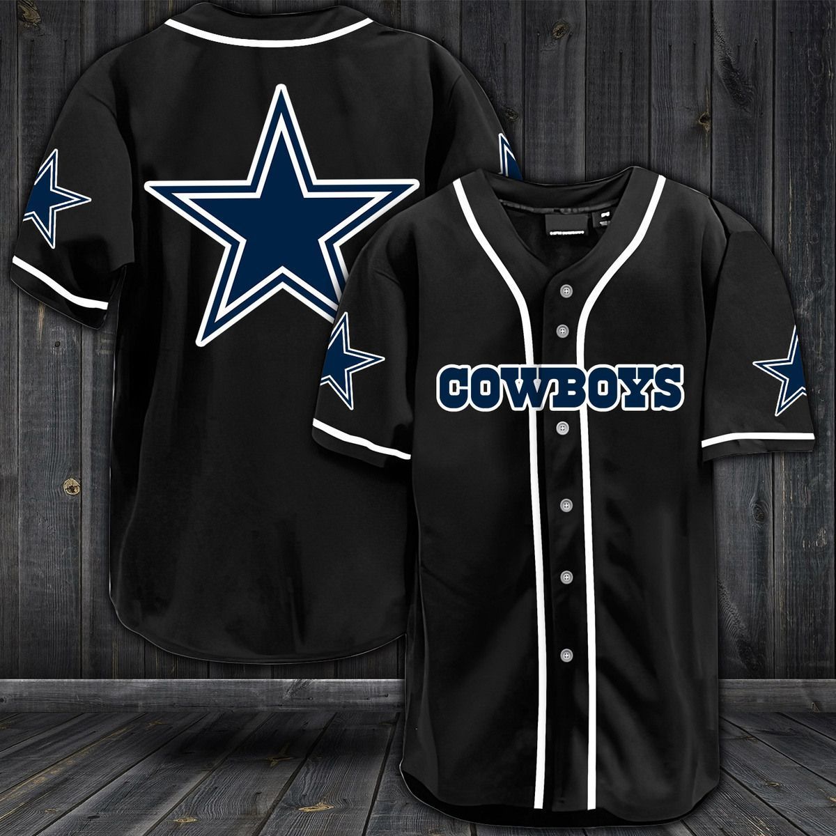NFL Dallas Cowboys baseball jersey shirt