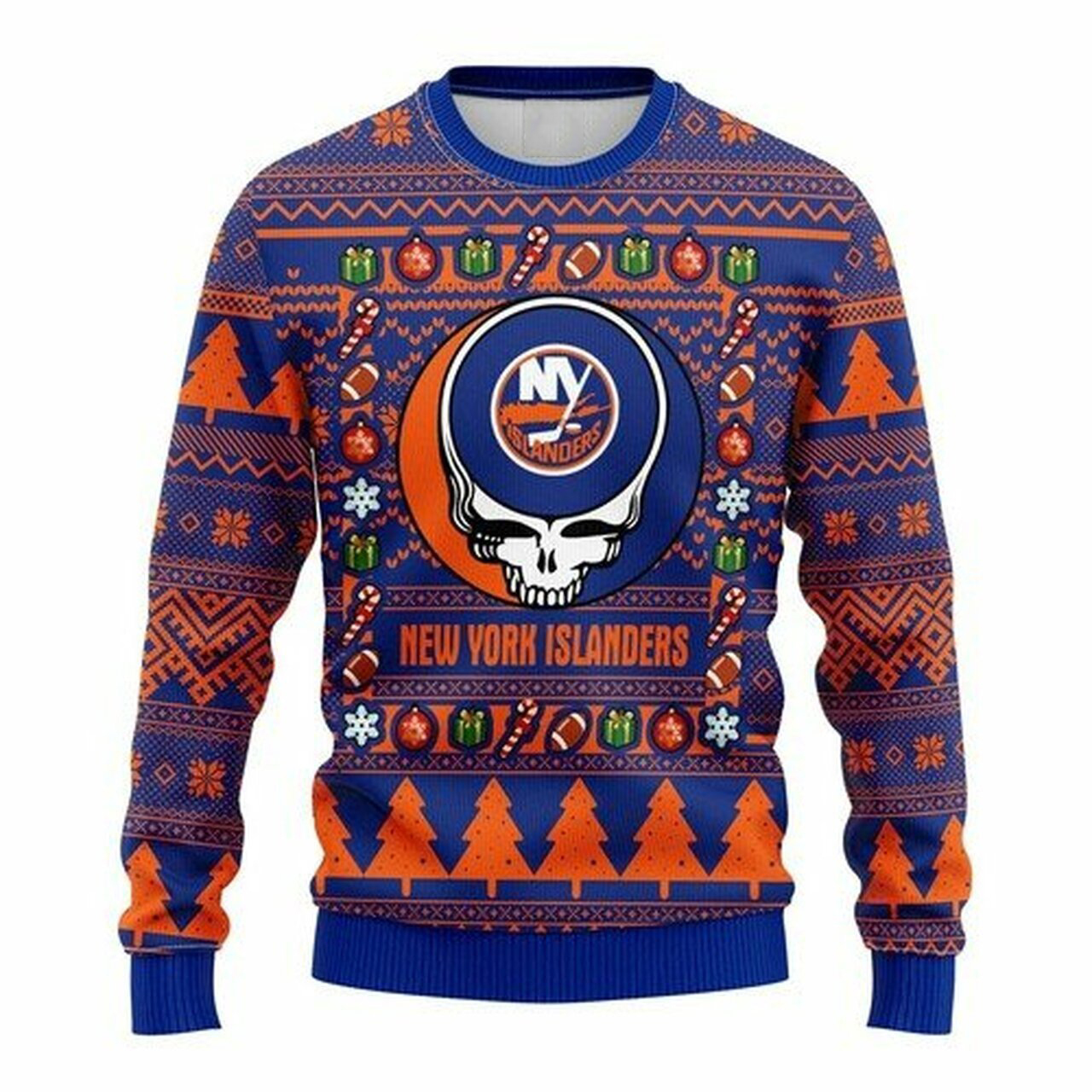 [ COOL ] NHL New York Islanders Grateful Dead ugly christmas sweater – Saleoff 281221