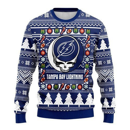 [ COOL ] NHL Tampa Bay Lightning Grateful Dead ugly christmas sweater – Saleoff 271221