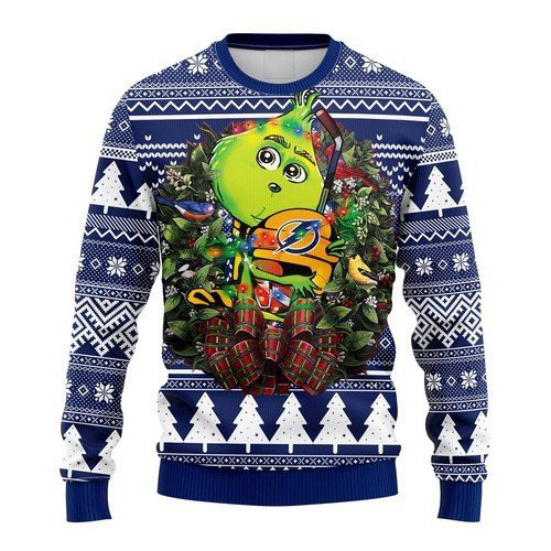 [ COOL ] NHL Tampa Bay Lightning Grinch hug ugly christmas sweater – Saleoff 271221
