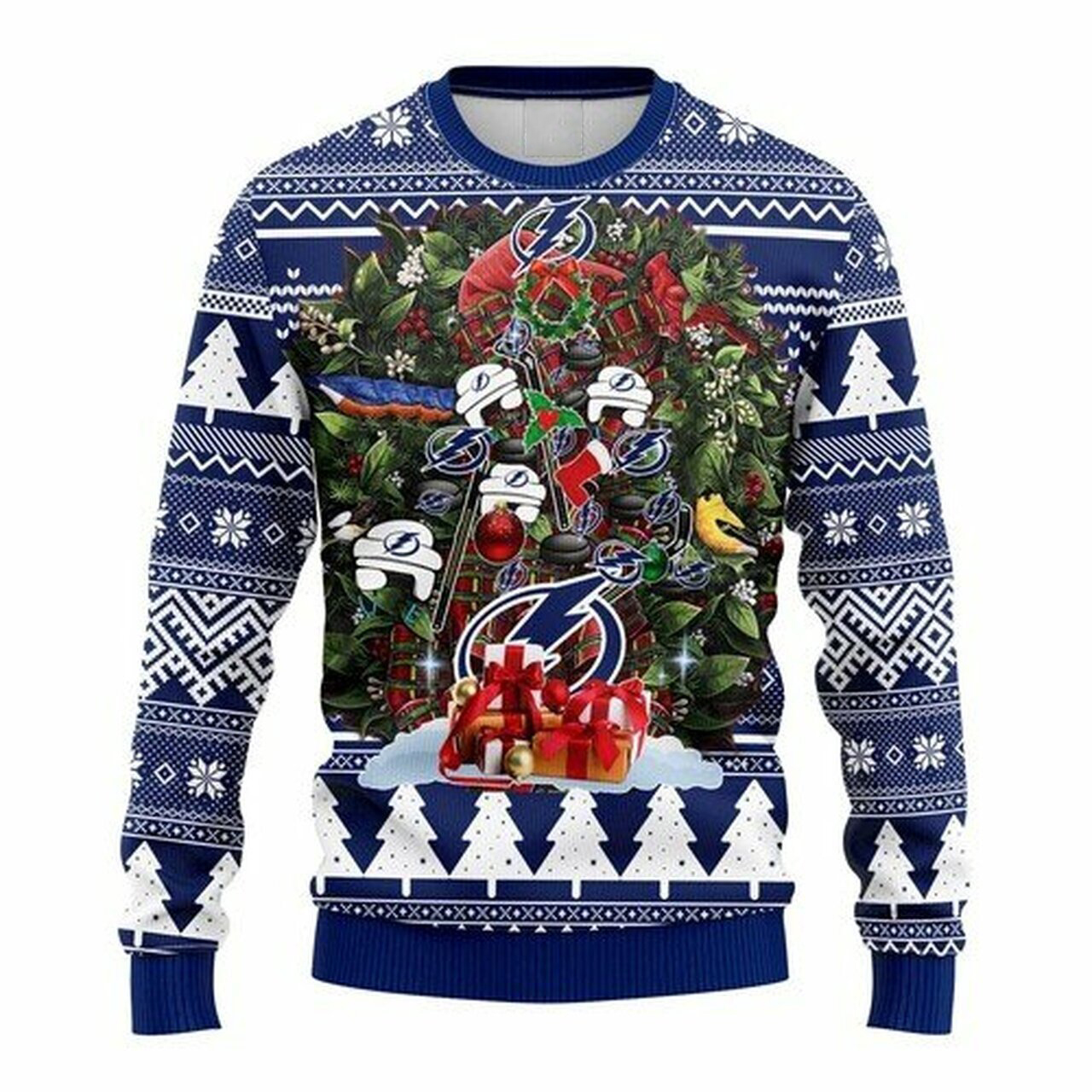 [ COOL ] NHL Tampa Bay Lightning christmas tree ugly sweater – Saleoff 271221