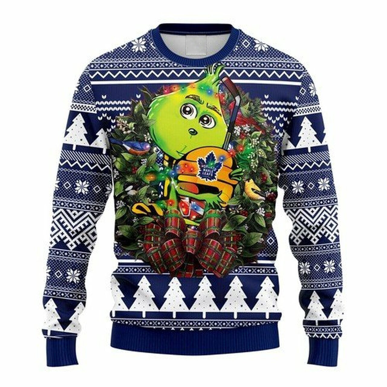 [ COOL ] NHL Toronto Maple Leafs Grinch hug ugly christmas sweater – Saleoff 271221