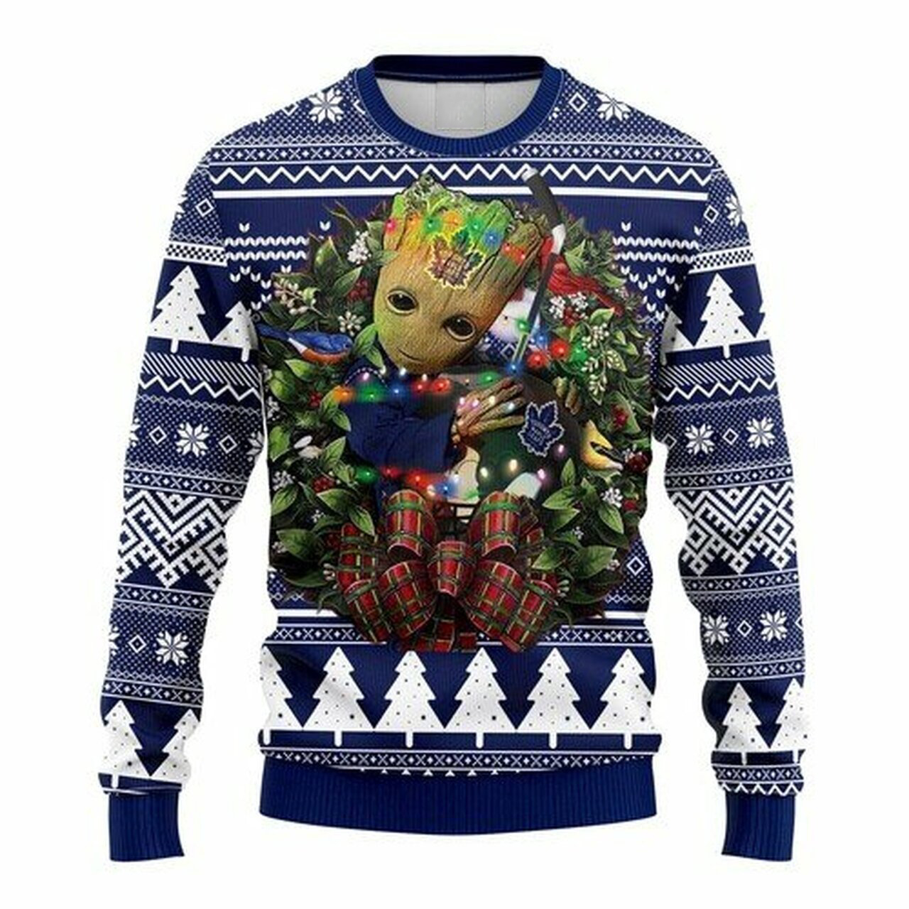NHL Toronto Maple Leafs Groot hug ugly christmas sweater
