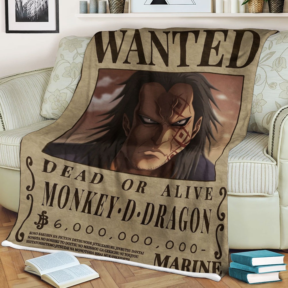 One Piece Monkey D. Dragon Soft Blanket