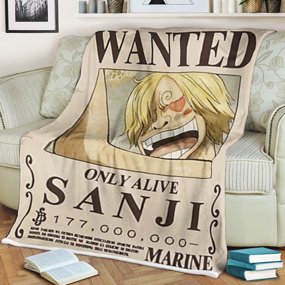 One Piece Sanji Only Alive Soft Blanket