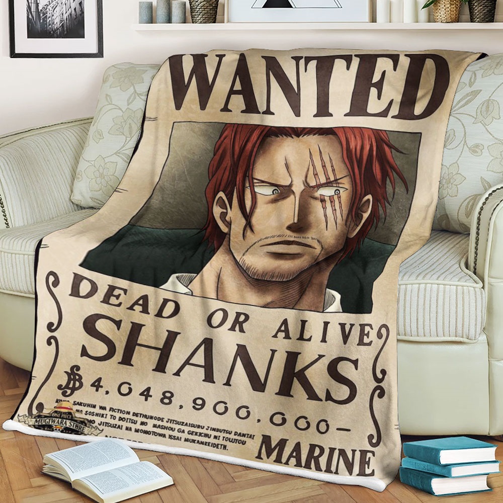 One Piece Shanks Soft Blanket – Saleoff 011221