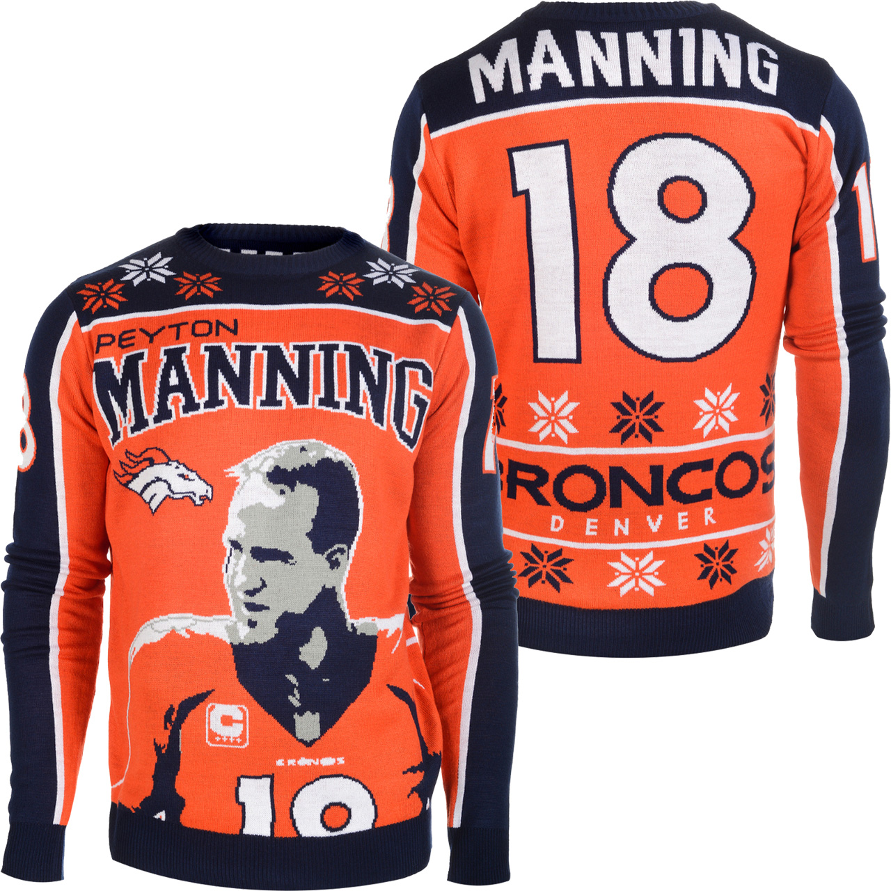 Peyton Manning #18 Denver Broncos NFL Player Ugly Sweater