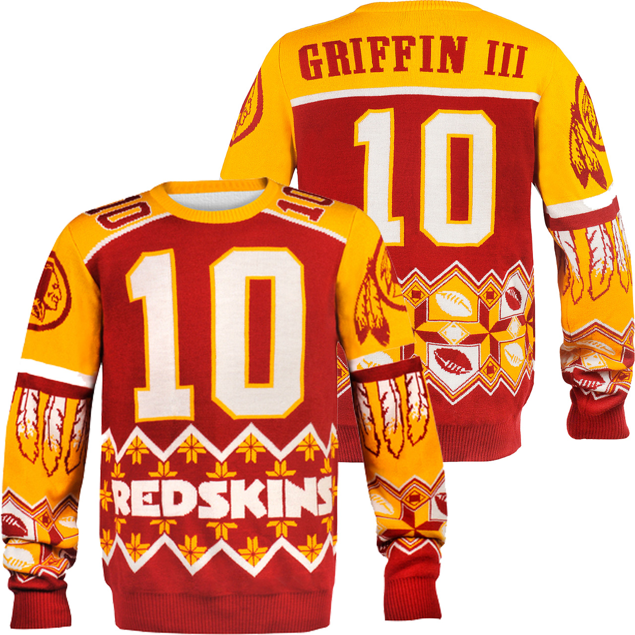 [ COOL ] Robert Griffin III Washington Redskins NFL Player Ugly Sweater – Saleoff 061221