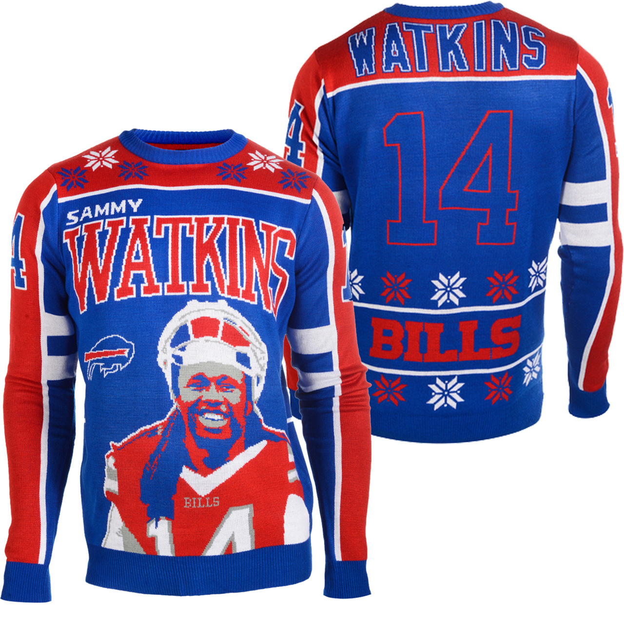 [ COOL ] Sammy Watkins #14 Buffalo Bills NFL Player Ugly Sweater – Saleoff 061221