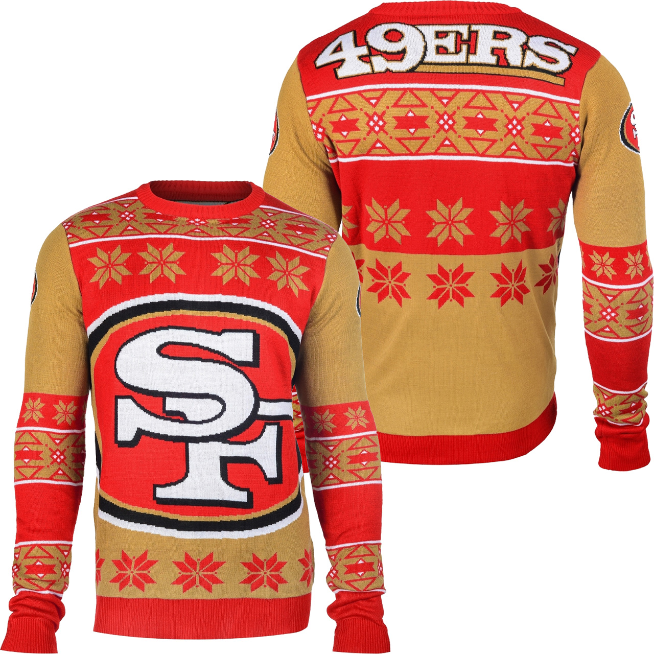 [ AWESOME ] San Francisco 49ers Big Logo NFL Ugly Sweater – Saleoff 081221