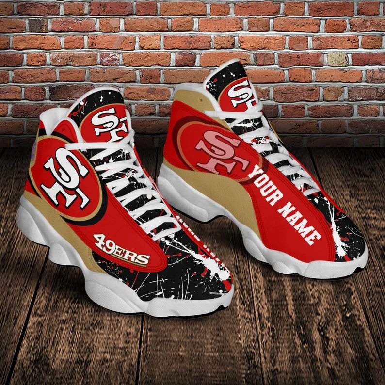 San Francisco 49ers NFL custom name Air Jordan 13 shoes – Saleoff 241221