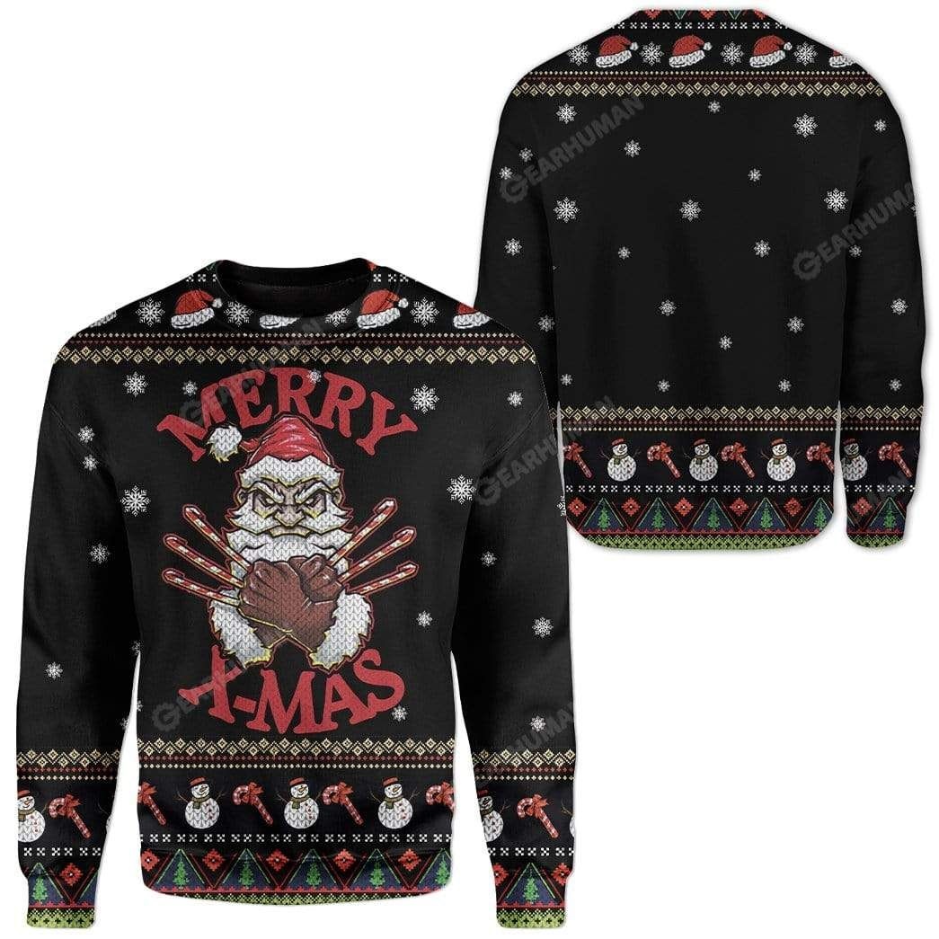 [ COOL ] Santa Wolverine Merry X-mas ugly sweater – Saleoff 091221
