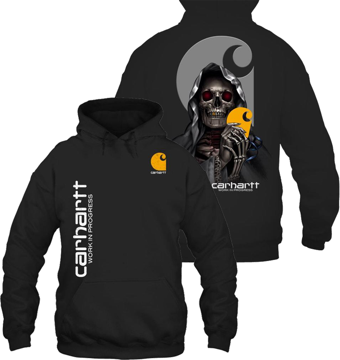 Skull Carhartt work in progress 3d hoodie